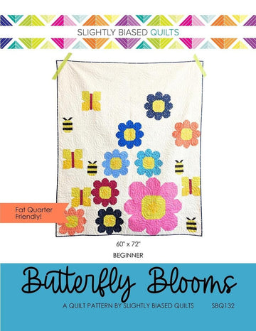 SALE Butterfly Blooms Quilt PATTERN Fat Quarter Friendly Pattern - Riley Blake INSTRUCTIONS Only