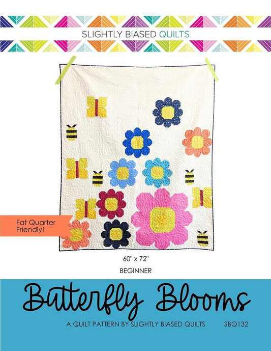 SALE Butterfly Blooms Quilt PATTERN Fat Quarter Friendly Pattern - Riley Blake INSTRUCTIONS Only