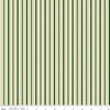 Image of Poinsettias at Christmas Stripe Green Foil quilting cotton fabric by Jennifer Bosworth for Riley Blake Designs. Features stripes on a green background. Cute Little Fabric Shop.