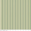 Image of Poinsettias at Christmas Stripe Green Foil quilting cotton fabric by Jennifer Bosworth for Riley Blake Designs. Features stripes on a green background. Cute Little Fabric Shop.
