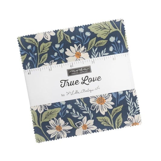 True Love Charm Pack Floral Fabric - 5260PP - 42-Piece Precut - Moda Fabrics Quilting Cotton Fabric