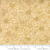 Image of Merry Manor 2025 Poinsettia Blooms Cream quilting cotton fabric by Moda for Moda Fabrics. Features flowers on a cream background. Cute Little Fabric Shop.