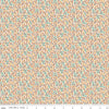 Image of Baked With Love Bounty Marigold quilting cotton fabric by Lori Holt for Riley Blake Designs. Features flowers on a cream background. Cute Little Fabric Shop.