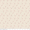 Image of Baked With Love Tradition Schoolhouse quilting cotton fabric by Lori Holt for Riley Blake Designs. Features flowers on a cream background. Cute Little Fabric Shop.