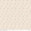 Image of Baked With Love Tradition Schoolhouse quilting cotton fabric by Lori Holt for Riley Blake Designs. Features flowers on a cream background. Cute Little Fabric Shop.