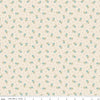 Image of Baked With Love Thankful Wedgewood quilting cotton fabric by Lori Holt for Riley Blake Designs. Features flowers on a cream background. Cute Little Fabric Shop.