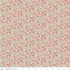 Image of Baked With Love Bounty Schoolhouse quilting cotton fabric by Lori Holt for Riley Blake Designs. Features flowers on a cream background. Cute Little Fabric Shop.