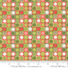 Image of Poinsettia and Pear Dots Evergreen quilting cotton fabric by Sherri & Chelsi for Moda Fabrics. Features polka dots on a green background. Cute Little Fabric Shop.