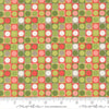 Image of Poinsettia and Pear Dots Evergreen quilting cotton fabric by Sherri & Chelsi for Moda Fabrics. Features polka dots on a green background. Cute Little Fabric Shop.
