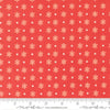 Image of Poinsettia and Pear Daisy Dot Geranium quilting cotton fabric by Sherri & Chelsi for Moda Fabrics. Features flowers on a pink background. Cute Little Fabric Shop.