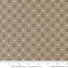 Image of Poinsettia and Pear Daisy Dot Stone quilting cotton fabric by Sherri & Chelsi for Moda Fabrics. Features flowers on a gray background. Cute Little Fabric Shop.