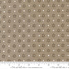 Image of Poinsettia and Pear Daisy Dot Stone quilting cotton fabric by Sherri & Chelsi for Moda Fabrics. Features flowers on a gray background. Cute Little Fabric Shop.