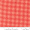 Image of Poinsettia and Pear Houndstooth Geranium quilting cotton fabric by Sherri & Chelsi for Moda Fabrics. Features houndstooth on a pink background. Cute Little Fabric Shop.