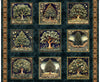Cedar & Sage Tree Picture Blocks Panel Midnight Blue Tree Fabric - 31951 - QT Fabrics Quilting Cotton Fabric