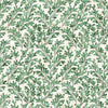 Image of Cedar & Sage Sprigs Green quilting cotton fabric by Morris Creative Group for QT Fabrics. Features leaves on a cream background. Cute Little Fabric Shop.