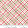 Image of Merrily on High Pretty Plaid Snow quilting cotton fabric by Sweetfire Road for Moda Fabrics. Features plaid on a white background. Cute Little Fabric Shop.