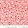 Image of Merrily on High Winter Berries Blush quilting cotton fabric by Sweetfire Road for Moda Fabrics. Features holly berries on a pink background. Cute Little Fabric Shop.