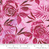 Coming Up Roses Prussian Rose Magenta Pink Floral Fabric - 39783 - Moda Fabrics Quilting Cotton Fabric