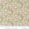Image of Candlelight Christmas Scroll Cream quilting cotton fabric by 3 Sisters for Moda Fabrics. Features leaves on a cream background. Cute Little Fabric Shop.