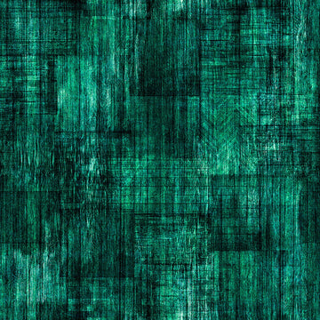 Image of Into The Woods Wood Texture Spruce quilting cotton fabric by Morris Creative Group for QT Fabrics. Features printed wood texture on a green background. Cute Little Fabric Shop.