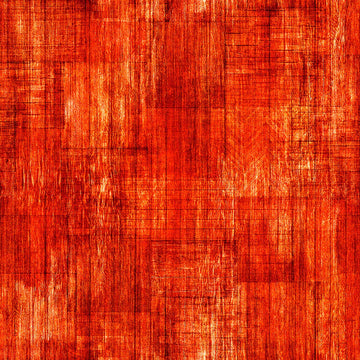 Image of Into The Woods Wood Texture Fire quilting cotton fabric by Morris Creative Group for QT Fabrics. Features printed wood texture on an orange background. Cute Little Fabric Shop.