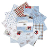 Covered Bridges in Winter 10" Stacker Christmas Fabric - 10-18000-42 - 42-Piece Precut - Riley Blake Quilting Cotton Fabric