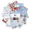 Covered Bridges in Winter 5" Stacker Christmas Fabric - 5-18000-42 - 42-Piece Precut - Riley Blake Quilting Cotton Fabric