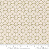 Image of Silent Night Star Mosaic Lamb quilting cotton fabric by Watercolour Heart for Moda Fabrics. Features stars on a cream background. Cute Little Fabric Shop.