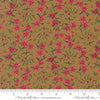 Image of Silent Night Star of Bethlehem North Sage quilting cotton fabric by Watercolour Heart for Moda Fabrics. Features flowers on a green background. Cute Little Fabric Shop.