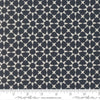 Image of Silent Night Star Mosaic Holy Night quilting cotton fabric by Watercolour Heart for Moda Fabrics. Features stars on a black background. Cute Little Fabric Shop.