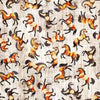 Image of Canyonlands Horses Birch quilting cotton fabric by Morris Creative Group for QT Fabrics. Features horses on a white background. Cute Little Fabric Shop.