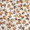 Image of Canyonlands Horses Birch quilting cotton fabric by Morris Creative Group for QT Fabrics. Features horses on a white background. Cute Little Fabric Shop.
