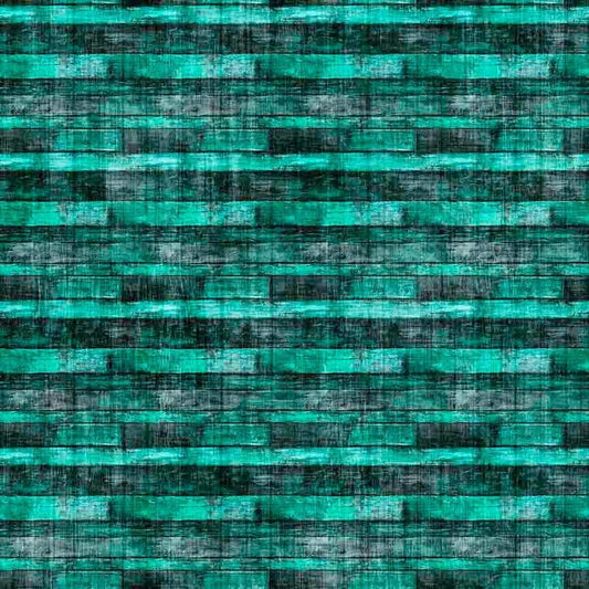 Image of Canyonlands Wood Teal quilting cotton fabric by Morris Creative Group for QT Fabrics. Features printed wood texture on a blue background. Cute Little Fabric Shop.