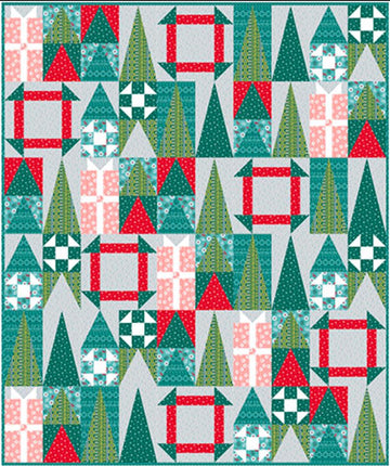 12 Days of Christmas Quilt Kit Christmas Fabric - FORSL KIT 7144K - QT Fabrics Quilting Cotton Fabric