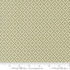 Image of True Love Checkmate Fern quilting cotton fabric by Lella Boutique for Moda Fabrics. Features a geometric pattern on a green background. Cute Little Fabric Shop.