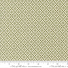 Image of True Love Checkmate Fern quilting cotton fabric by Lella Boutique for Moda Fabrics. Features a geometric pattern on a green background. Cute Little Fabric Shop.