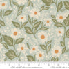 Image of True Love Romance Blooms Robins Egg quilting cotton fabric by Lella Boutique for Moda Fabrics. Features flowers on a blue background. Cute Little Fabric Shop.