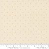 Image of True Love Magic Dot Cream quilting cotton fabric by Lella Boutique for Moda Fabrics. Features polka dots on a cream background. Cute Little Fabric Shop.