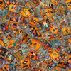 Creepin' It Real Halloween Patchwork Gray Spooky Season Fabric - 30388 - QT Fabrics Quilting Cotton Fabric