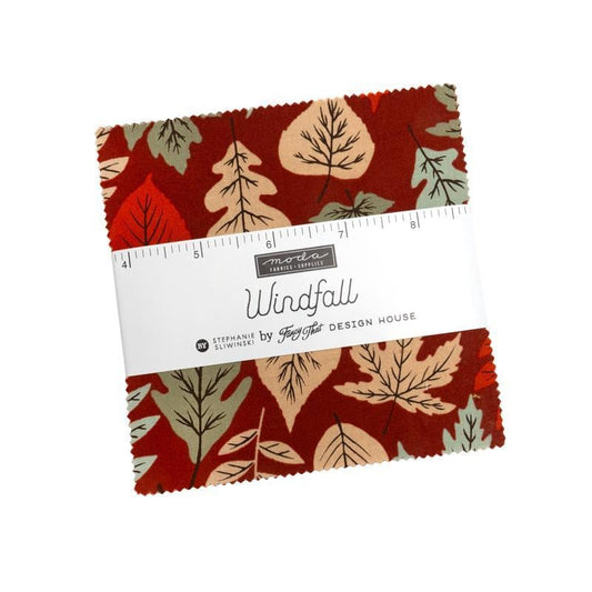 Windfall Charm Pack Autumn Fabric - 45650PP - 42-Piece Precut - Moda Fabrics Quilting Cotton Fabric