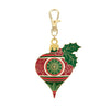 SALE Christmas Finial Ornament Enamel Charm Xmas Charm - Riley Blake Zipper Pull