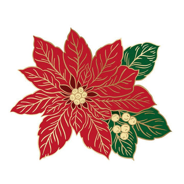 SALE Poinsettia Needle Minder Floral Magnet - Riley Blake Magnet Official Licensed Product