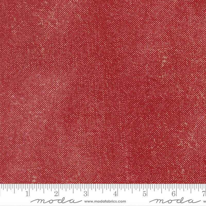 Image of Chilly White Out Red quilting cotton fabric by Sweetwater for Moda Fabrics. Features printed texture on a red background. Cute Little Fabric Shop.