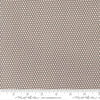 Image of Chilly Snowball Coal quilting cotton fabric by Sweetwater for Moda Fabrics. Features a geometric pattern on a black background. Cute Little Fabric Shop.