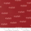 Image of Chilly The Forest Red quilting cotton fabric by Sweetwater for Moda Fabrics. Features trees on a red background. Cute Little Fabric Shop.