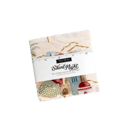Silent Night Mini Charm Pack Christmas Fabric - 40050MC - 42-Piece Precut - Moda Fabrics Quilting Cotton Fabric