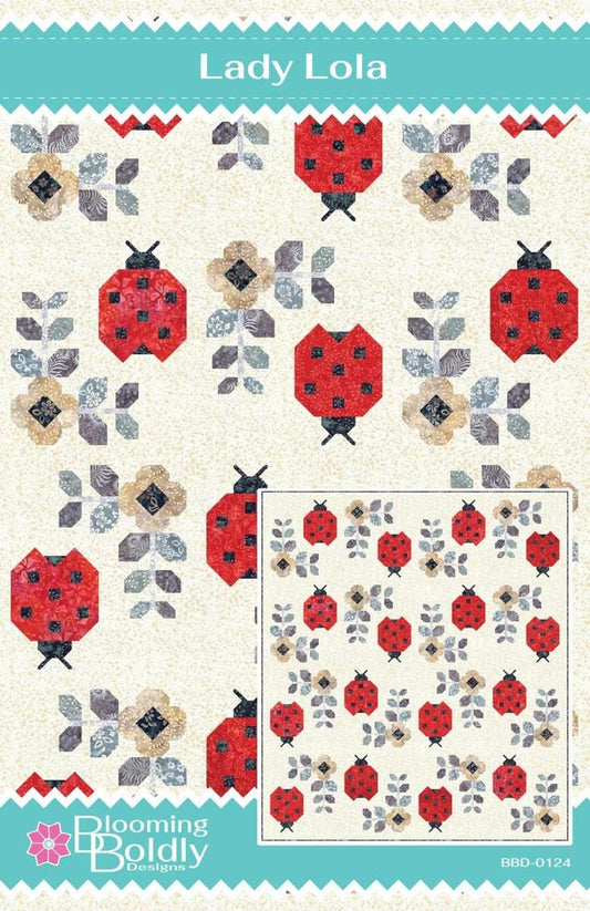 Lady Lola Quilt PATTERN Floral Pattern - Riley Blake INSTRUCTIONS Only