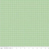 18" End of Bolt - Misty Morning Grid C11584 Sweet Pea - Riley Blake Designs - 1/2" Geometric Grid Green - Quilting Cotton Fabric