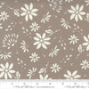 17" End of Bolt - Seashore Drive Daisy 37620 Pebble - Moda Fabrics - Floral Flowers Tan - Quilting Cotton Fabric