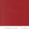 Image of Joyful Gatherings II Peppermint Stripe Crimson quilting cotton fabric by Primitive Gatherings for Moda Fabrics. Features stripes on a red background. Cute Little Fabric Shop.